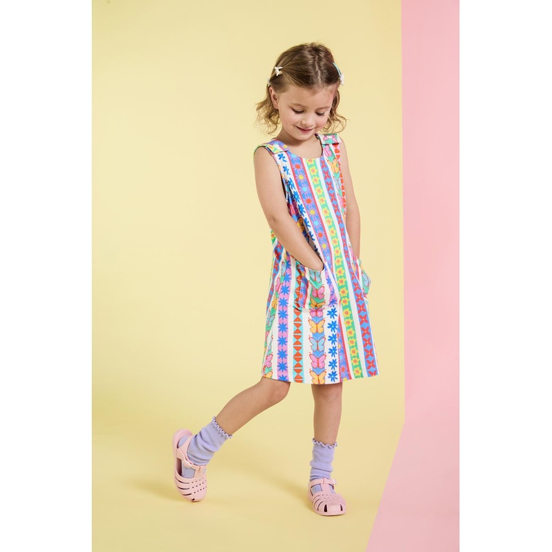 Daisy Stripe Kids Dress