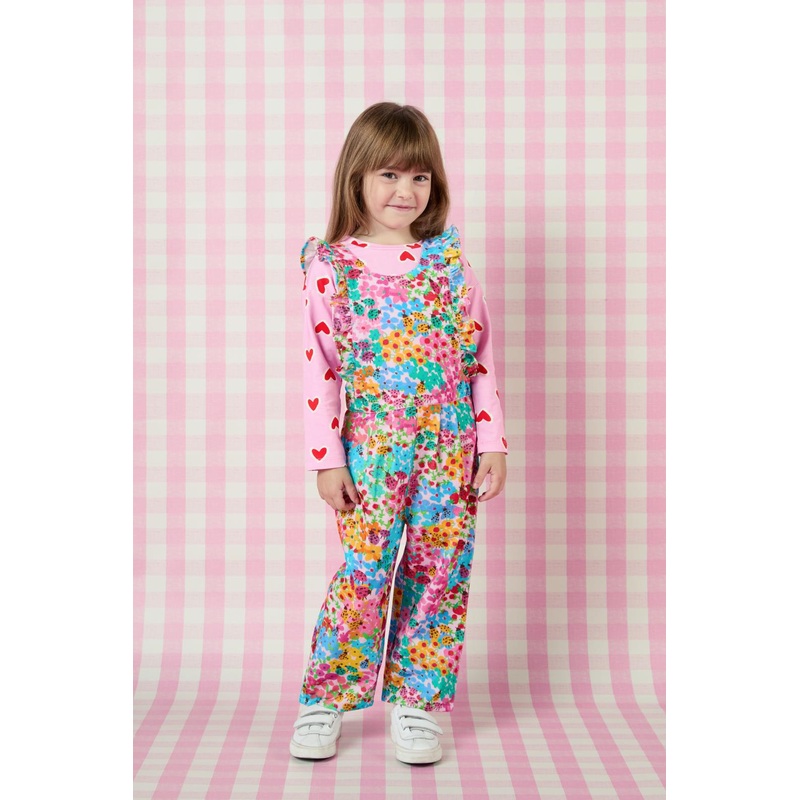 Ditsy Floral Kids Overalls