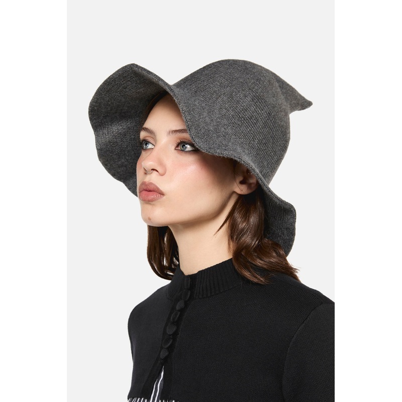 Grey Witchy Hat