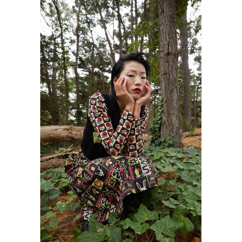 Knave Of Hearts Cropped Long Sleeve Tee