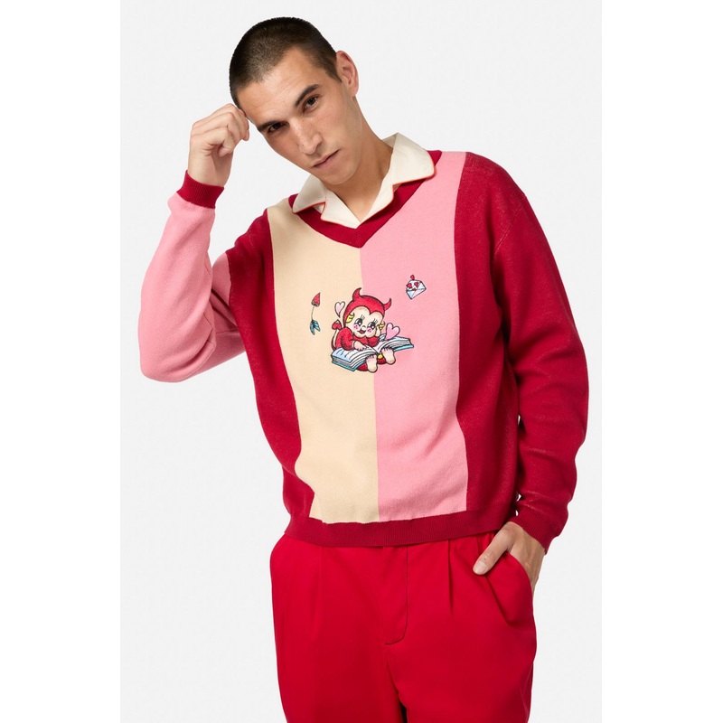 Love Letter Contrast Knit