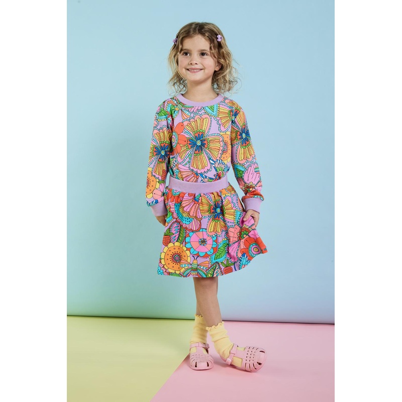 Paisley Floral Kids Skirt