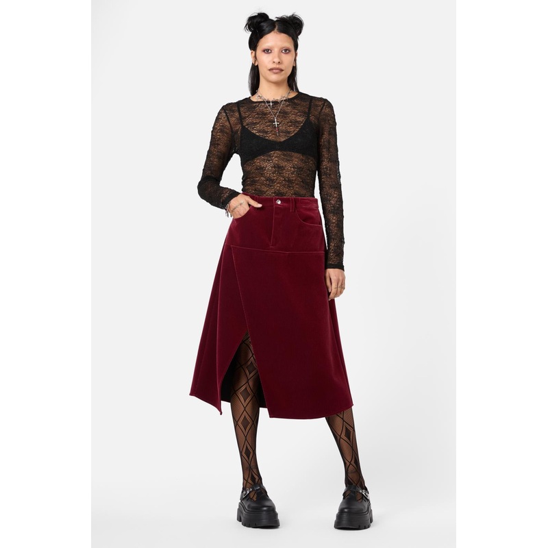 Prestige Stripe Cord Skirt