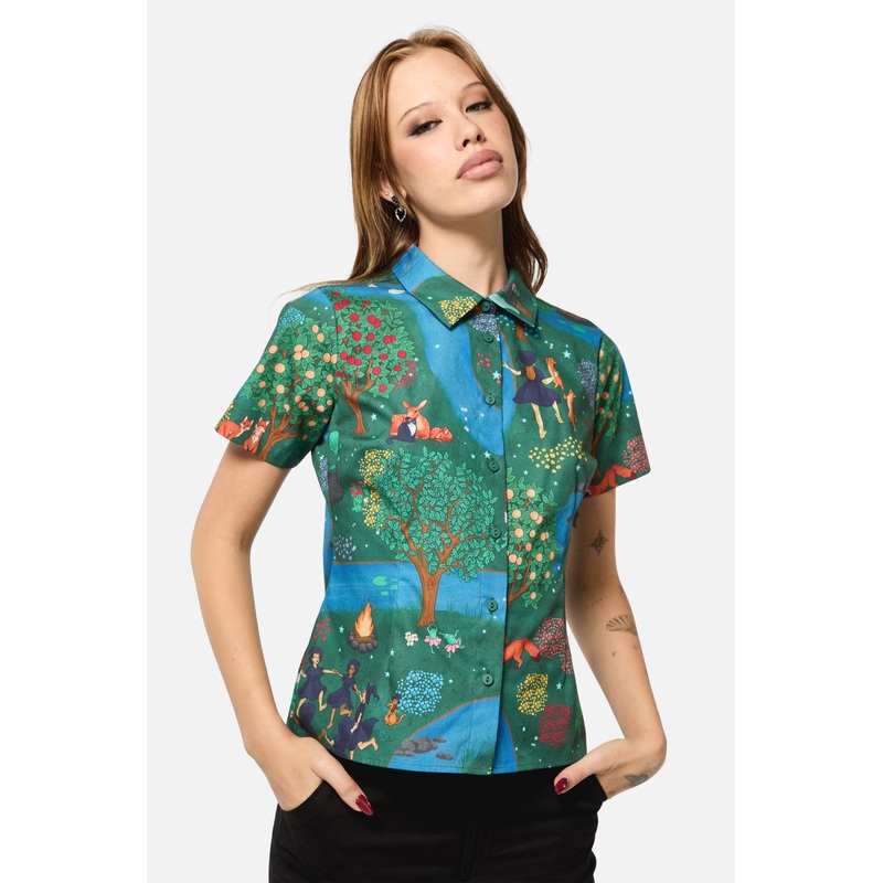 Tapestry Of Life Fitted Blouse