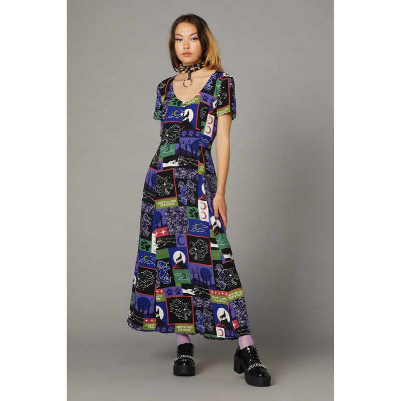 Wolf Pack Print Dress