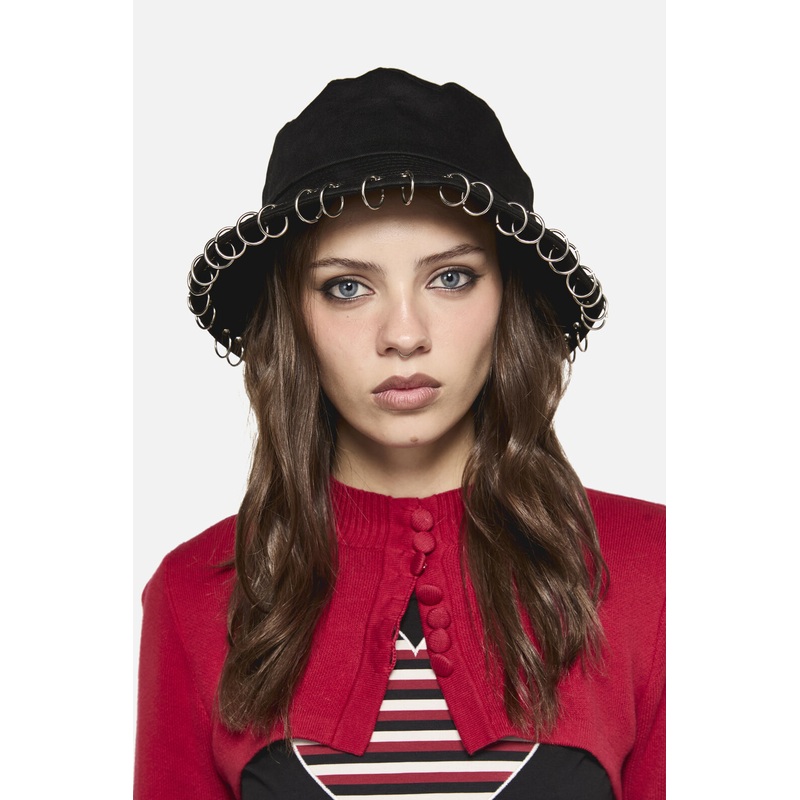 Eyelet Bucket Hat
