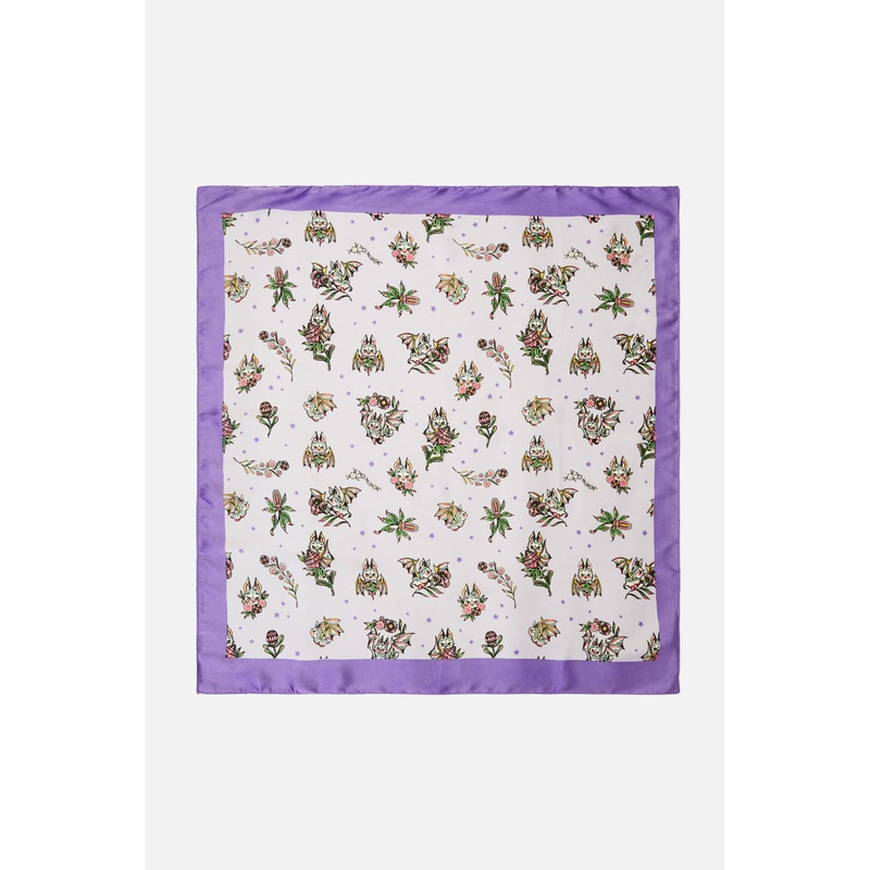 Fruity Bats Satin Scarf