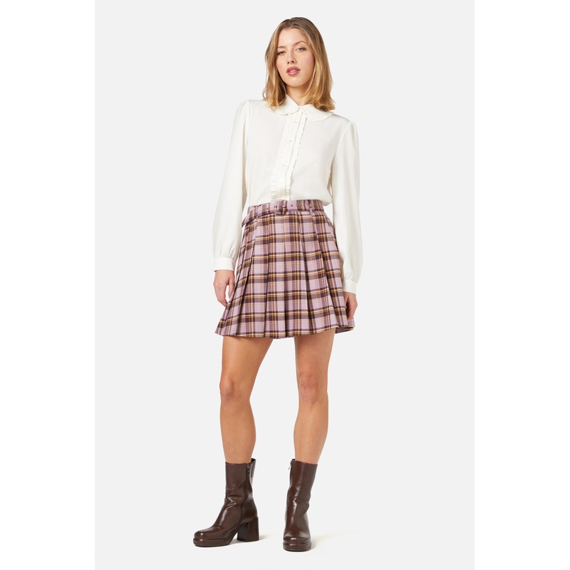 Jeannie Check Mini Skirt