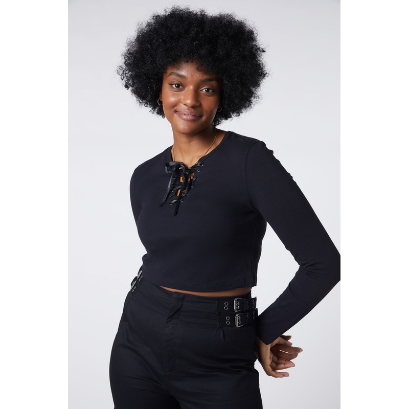 Lace Up Top