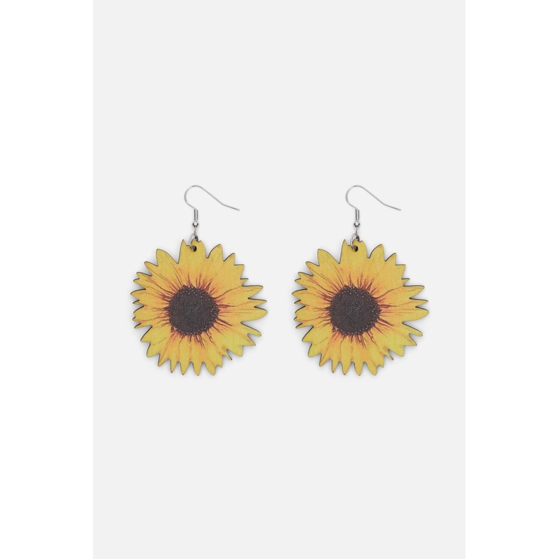 Large Sunflower Earrings