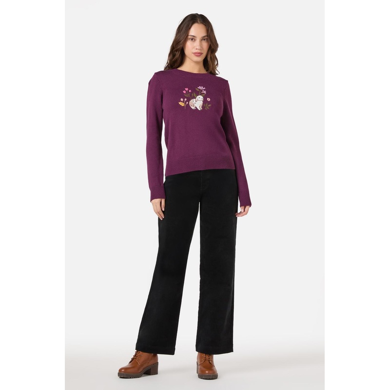 Rabbit Embroidered Jumper