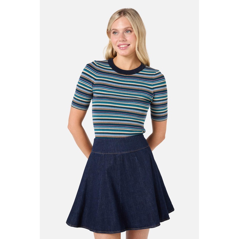 Cydney Stripe Rib Knit Top