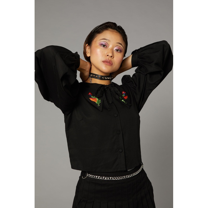 Dragon Embroidered Blouse