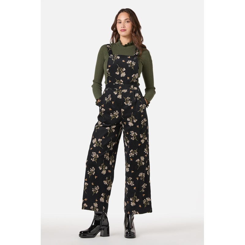 Flora Bee Cord Overall