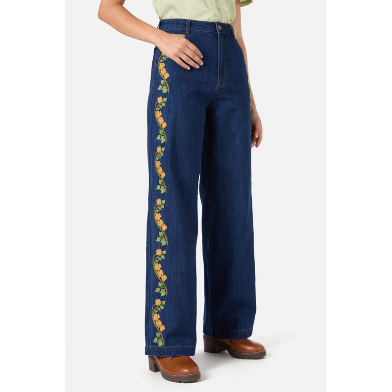 Flower Child Embroidered Jean