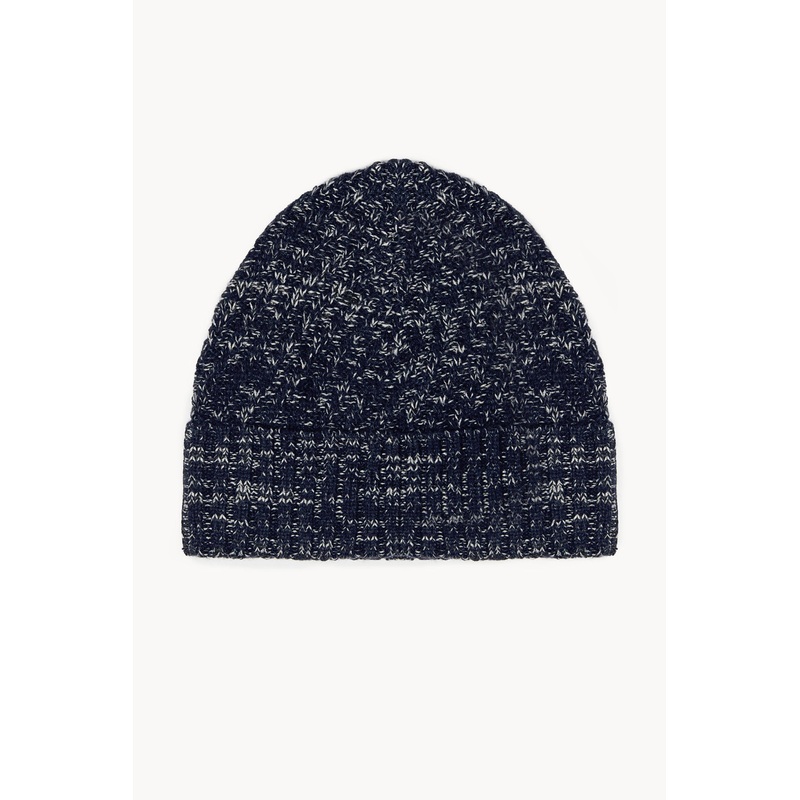 Navy Thom Melange Beanie