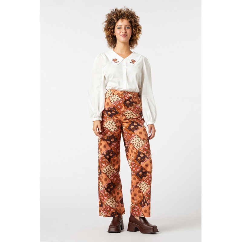 Patchwork Flower Jean