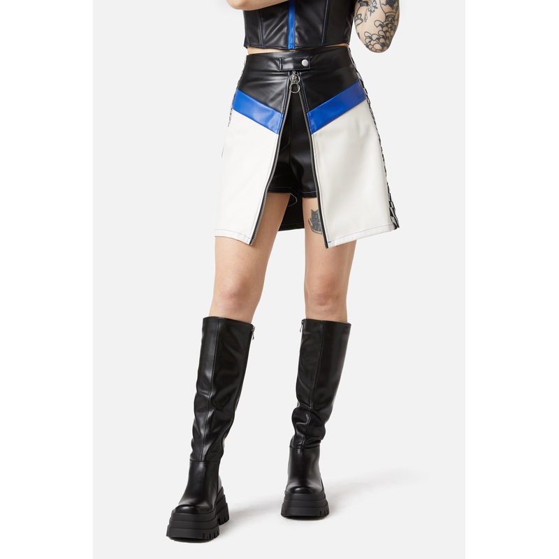 Racing Pu Skort