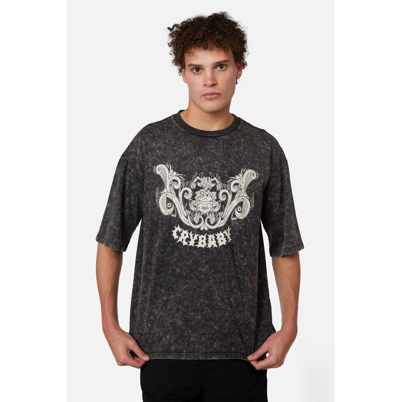 Break Their Hearts Acid Wash Tee