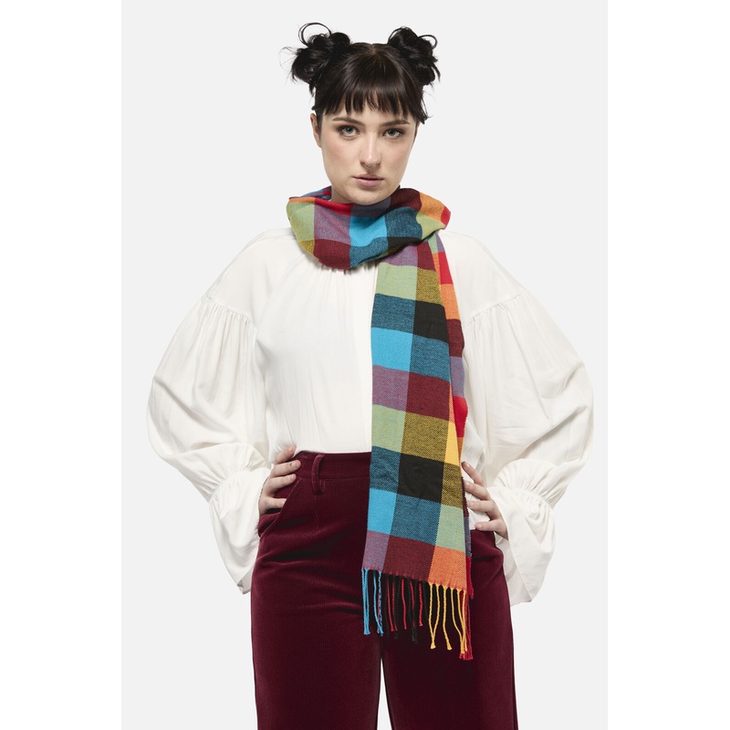 Coloured Check Scarf