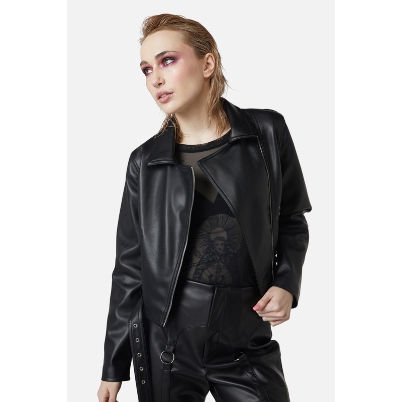 Ornate Metal Pu Jacket