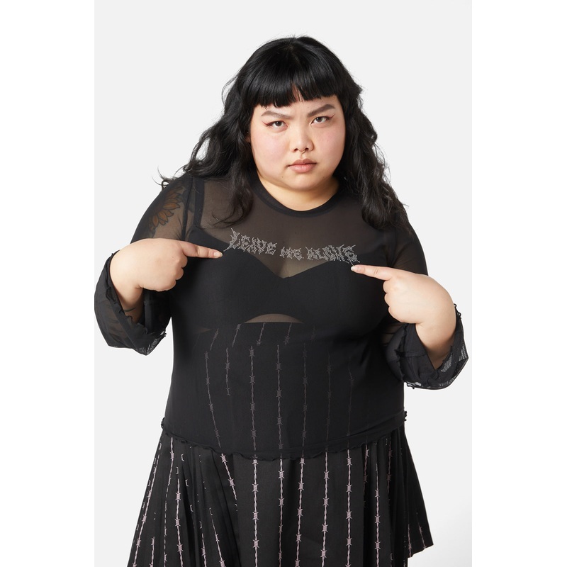 Curve Diamante Leave Me Alone Top