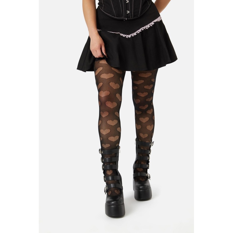 Heart Mesh Tights