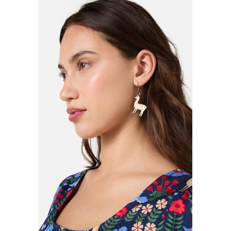Llama Drop Earring