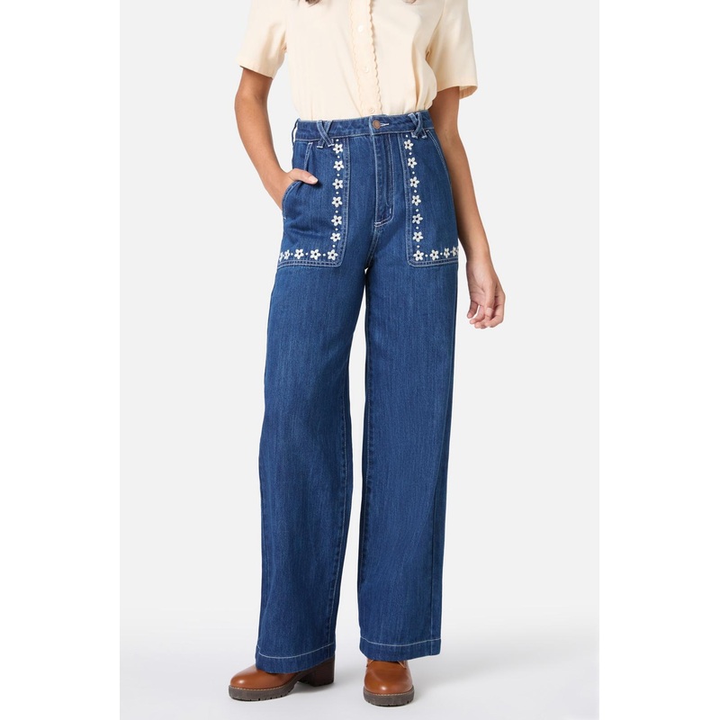 Meg Daisy Embroidered Jean