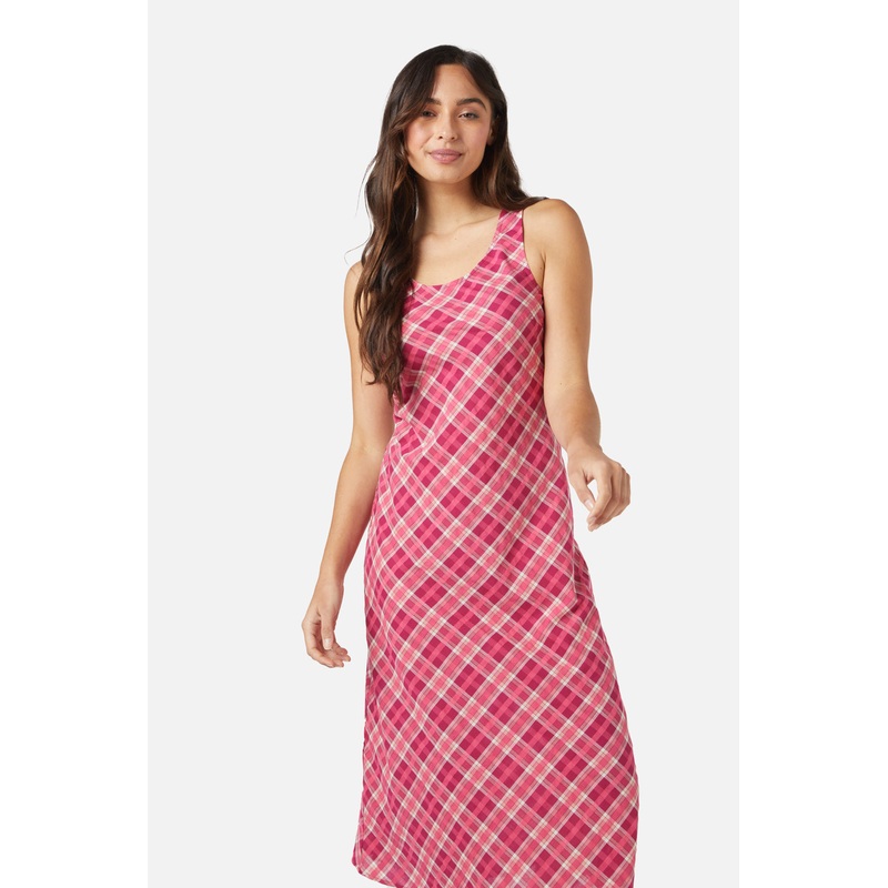 Miranda Check Midi Dress