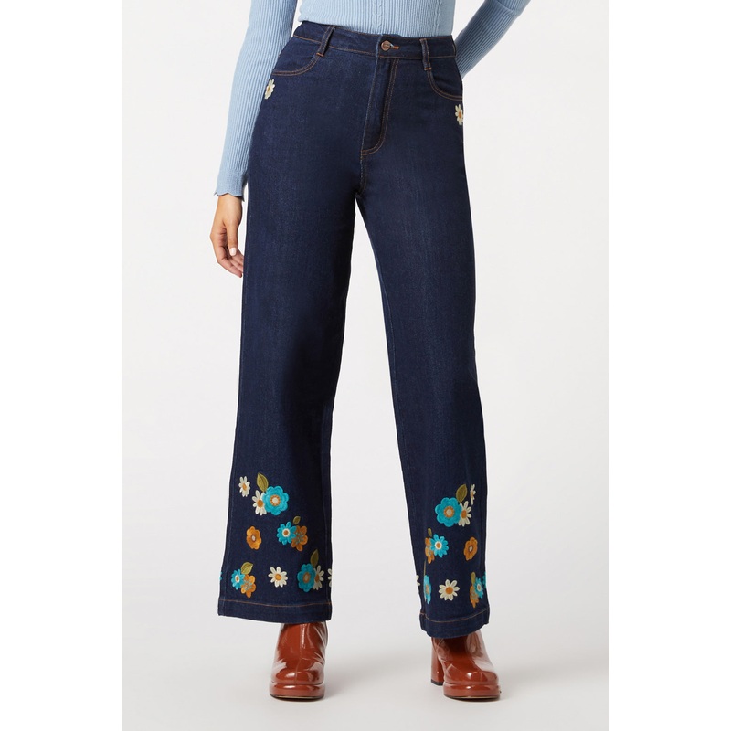 Sally Embroidered Jean
