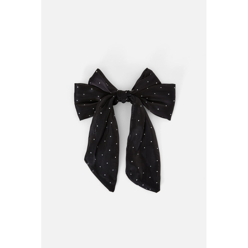 Soft Sparkle Bow Clip