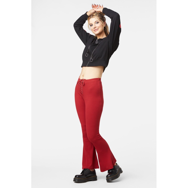 90s Lacing Flare Rib Pant
