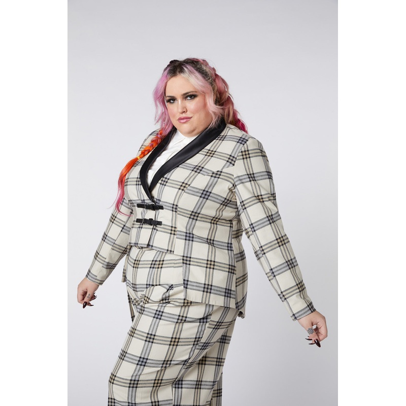 Curve Crescent Tartan Tail Coat