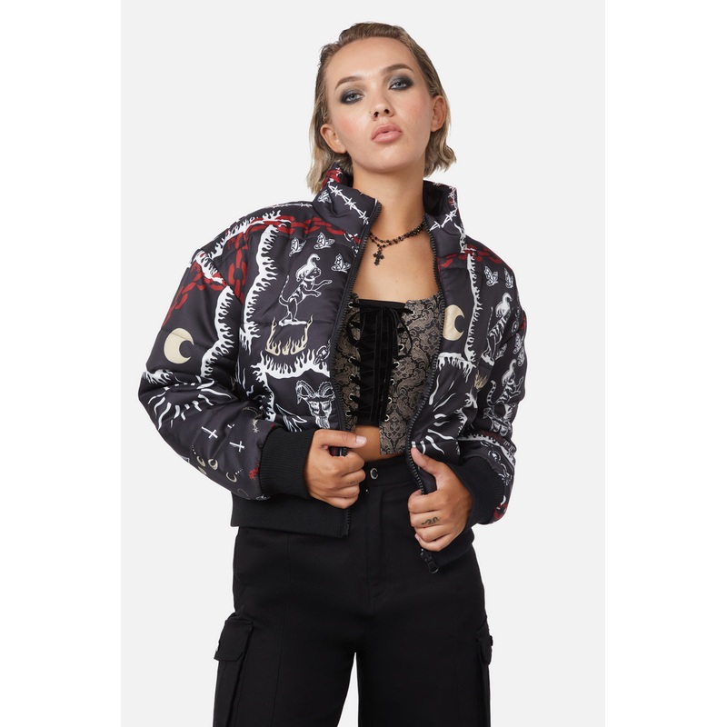 Dark Tarot Puffer Jacket