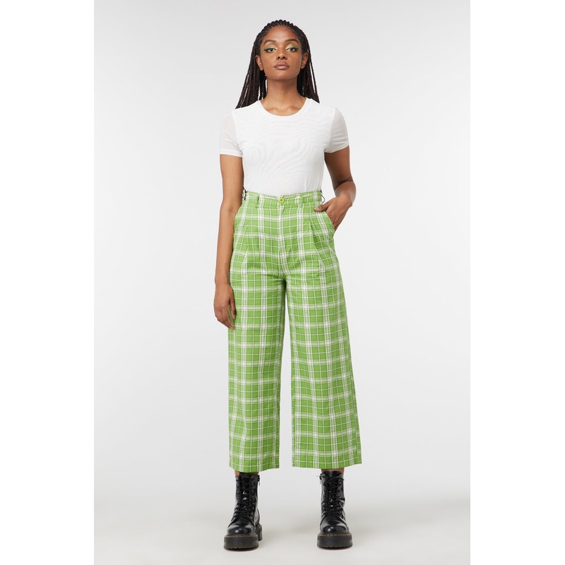 Dazed Tartan Wide Leg Pant