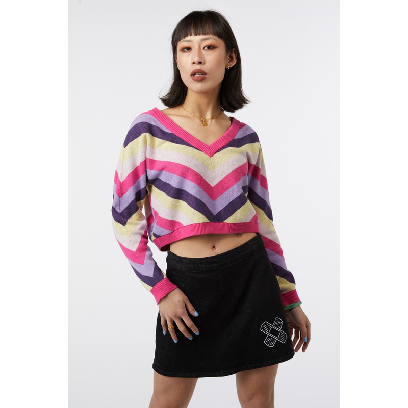 Groovey Cropped Knit