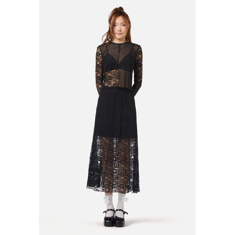 Lace Midi Skirt