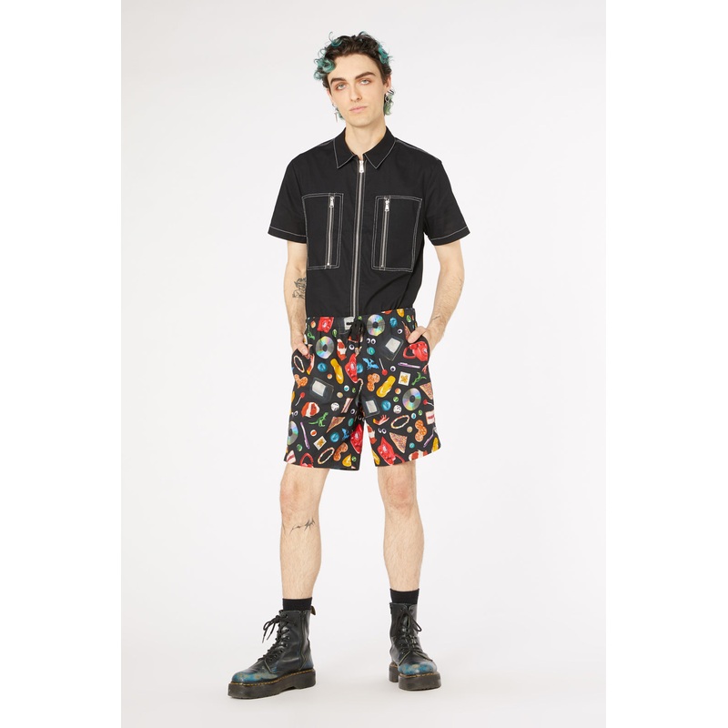 Old Days Print Cotton Trunk