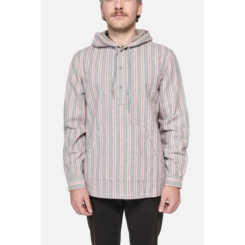 Stripe Hooded Jacket