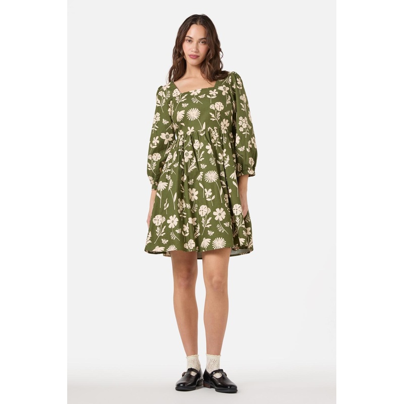 Variety Fleur 3/4 Sleeve Dress