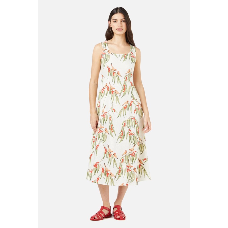 Zebra Finch Midi Dress