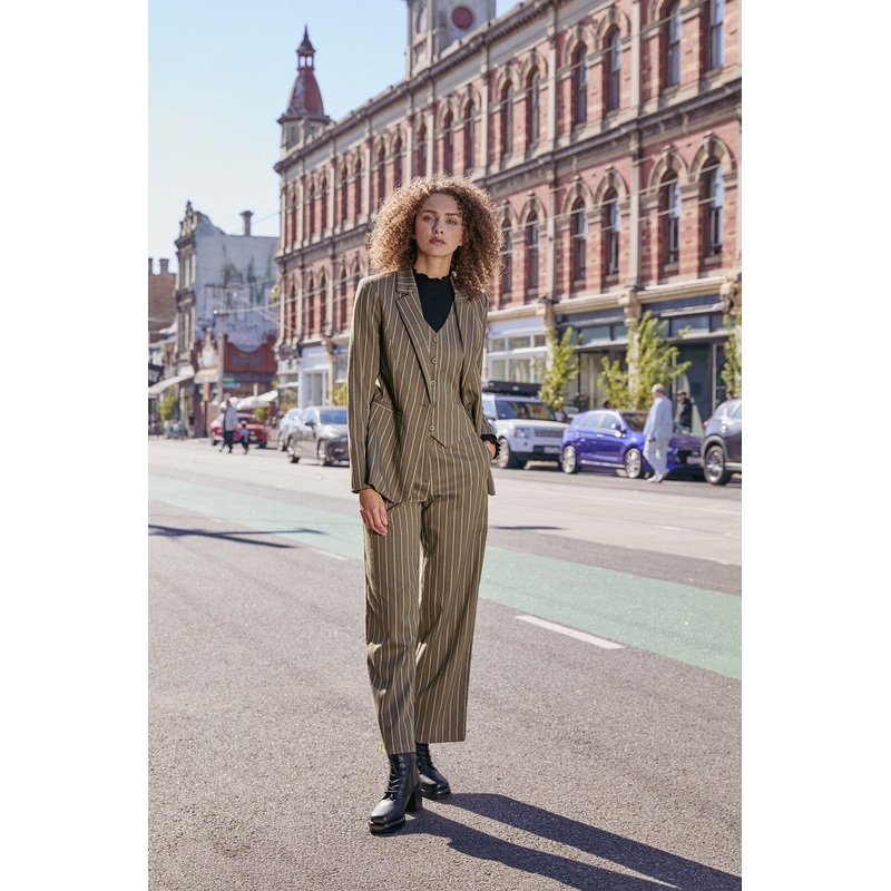 Abby Pinstripe Jacket