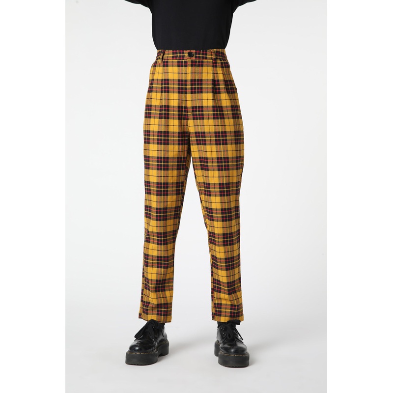 Arcana Tartan Pleated Pant