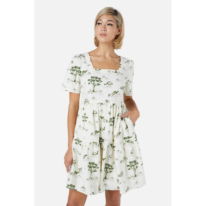 Aus Toile Mini Dress