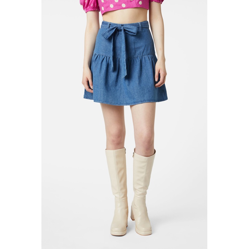 Chambray Flippy Skirt