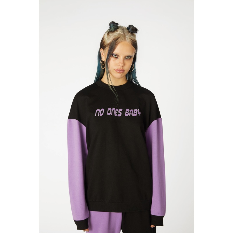 Colour Block Print Sweater