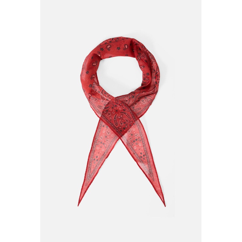 Red Hyde Paisley Neck Scarf