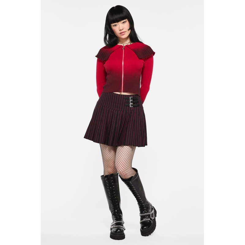 Undead Pinstripe Skort