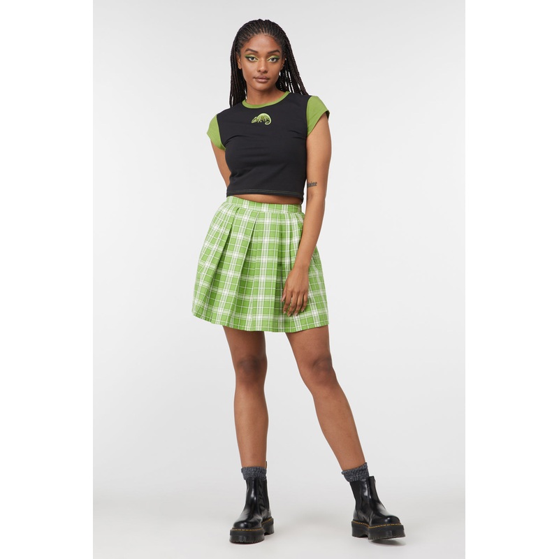 Dazed Tartan Mini Skirt